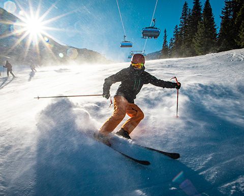 Skiing at Eagles Rest