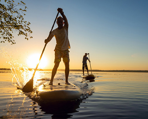 Paddling the River